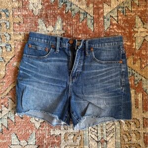 Madewell Blue Denim Cutoff Shorts